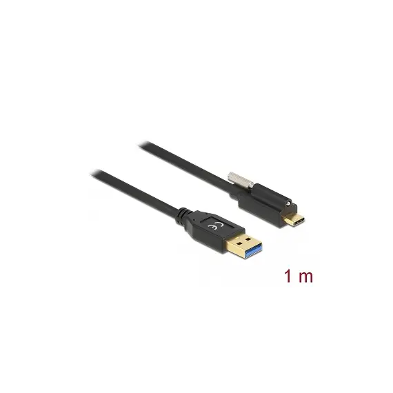 כבל USB-A 3.1 Gen 2 ל- USB-C ז/ז עם הברגה אורך 1 מטר