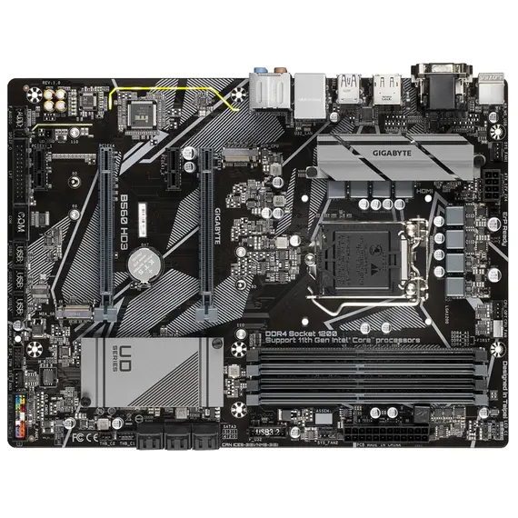 Gigabyte B560 HD3 - Motherboard, Intel B560, Express LGA 1200, ATX