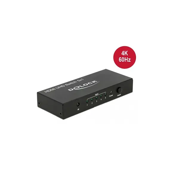Delock D18685 - HDMI UHD Switch 5xHDMI in >1xHDMI out 4K
