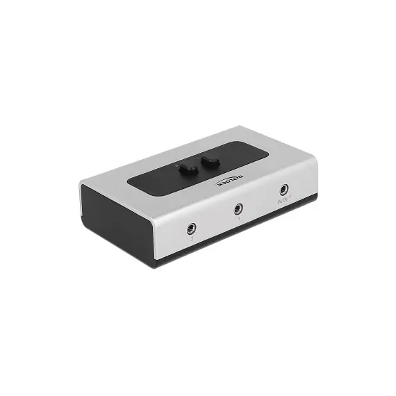 DeLOCK 87699 - Audio Switch, Black, Grey
