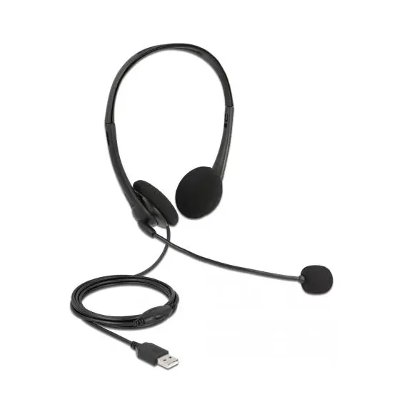 Delock D27179 - USB Stereo Headset with Volume Control for PC and Laptop