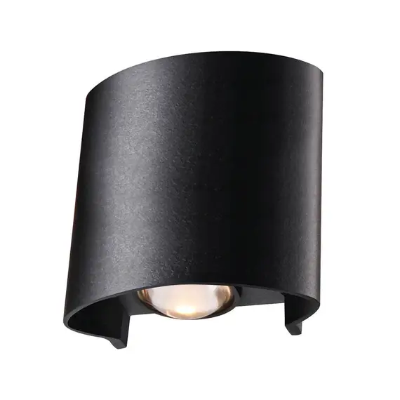 Semicom SM-LD22B/3WW - Wall Light, IP54 3W, Black
