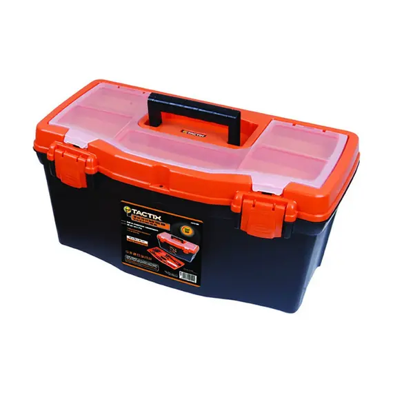 Tactix 320101 - Plastic Tool Box 16"