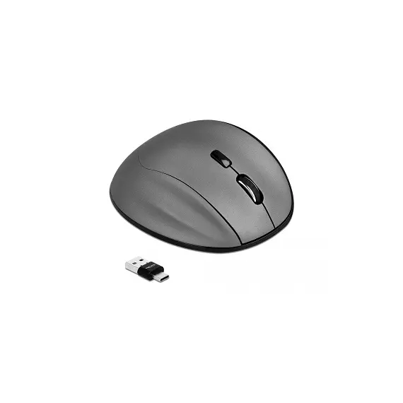 עכבר אופטי USB-A/ USB-C/ Bluetooth עם 5 לחצנים