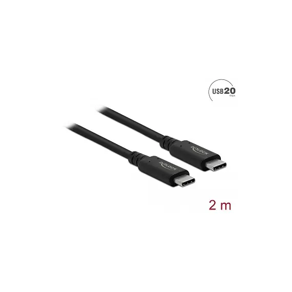 Delock D86980 - USB4™ Cable, 20Gbps, 2m