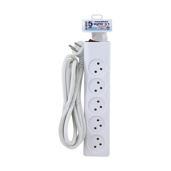 Semicom SW-MS5-3M+S - Multi Socket, 5U, 3m + Circuit Breaker