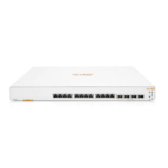 Aruba Instant On 1960 - Network Switch, 12XGT, 4SFP+, Managed, L2+, 10G Ethernet (100/1000/10000), 1U, White