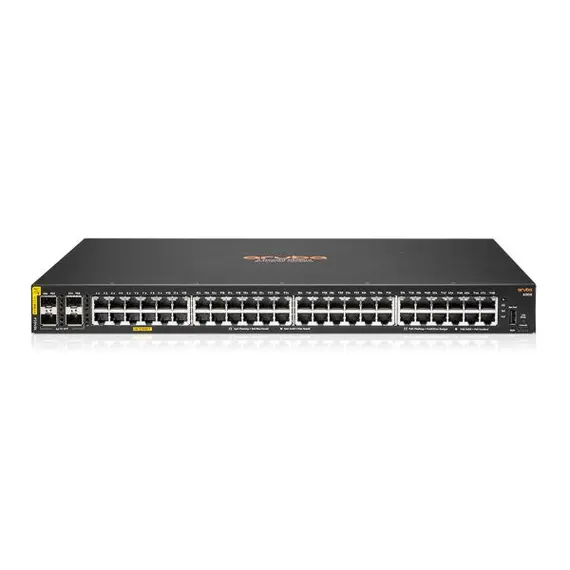 Aruba 6000 - Network Switch, 48G, Class4 ,PoE, 4SFP ,370W, Managed, L3, Gigabit Ethernet (10/100/1000), Power over Ethernet (PoE), 1U