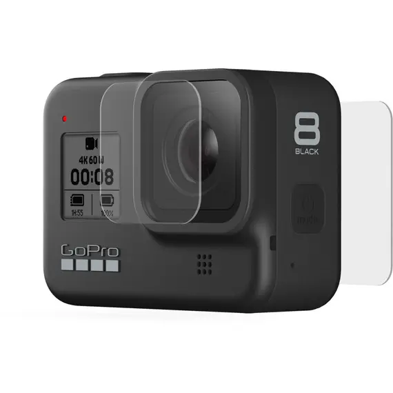 מדבקת הגנה קדמית + אחורית ל Hero8, מדבקת הגנה קדמית + אחורית ל Hero8