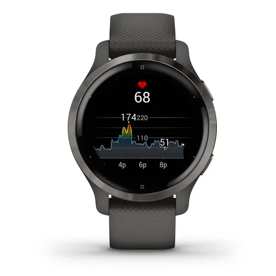 Garmin Venu 2s - Smart Sports Watch, Slate/Black