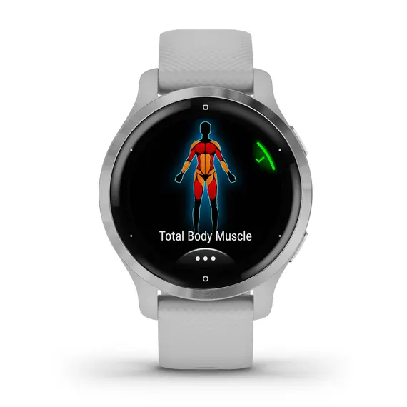 Garmin Venu 2s - Smart Sports Watch, Silver/Mist Gray