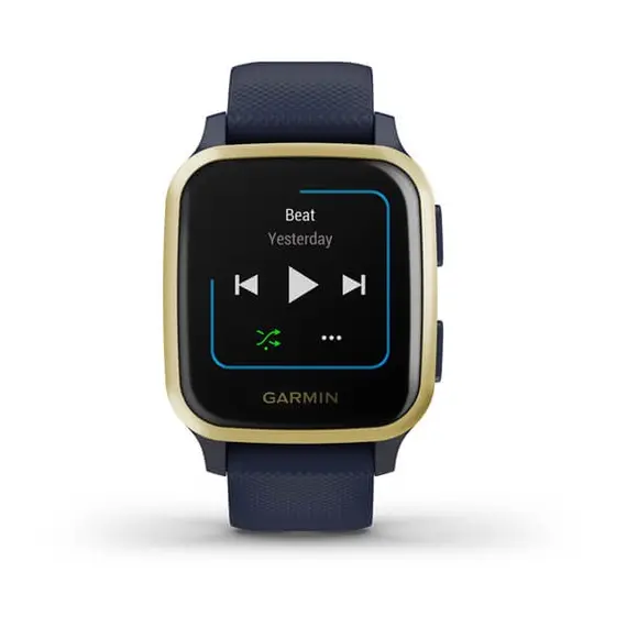 שעון ספורט חכם Venu Sq GPS Music, Navy/Light Gold
