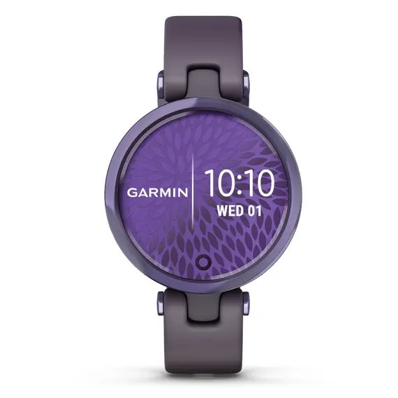 שעון חכם Garmin Lily - ספורט, ספורטיבי - שחור סגול (רצועת סיליקון)