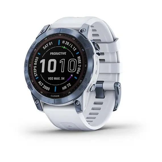 שעון ספורט חכם fenix 7 Sapphire Solar Titanium, Mineral Blue