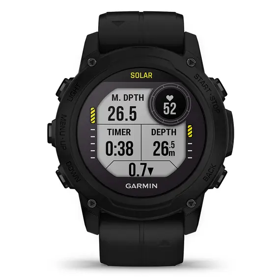 שעון ספורט חכם ומחשב צלילה Descent G1 Solar, Black