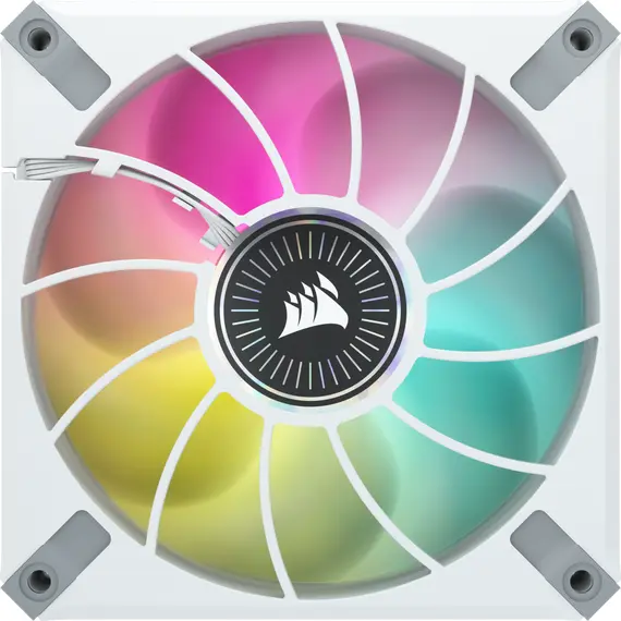 Corsair iCUE ML140 RGB ELITE - PC Case Fan, Premium 140mm, PWM, 2Pcs, White