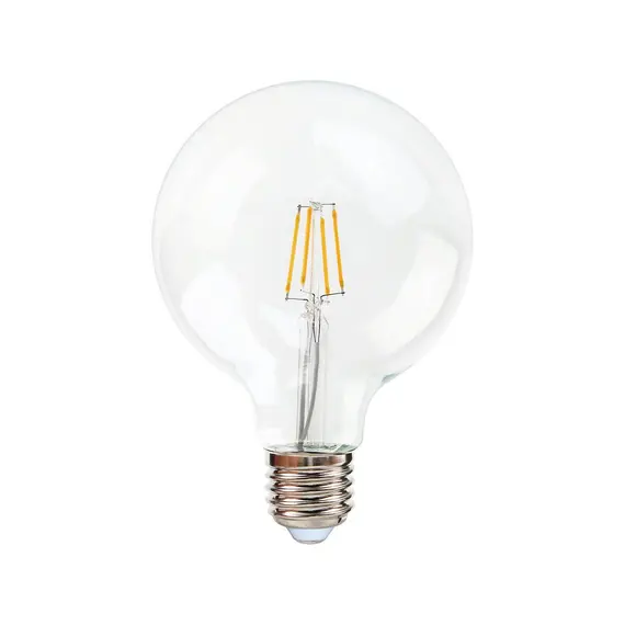 פילמנט לדימור 8W G125 שקוף-אור צהוב