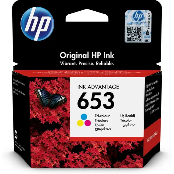 HP 653 Tri-color 3YM74AE - Original Ink Advantage Cartridge
