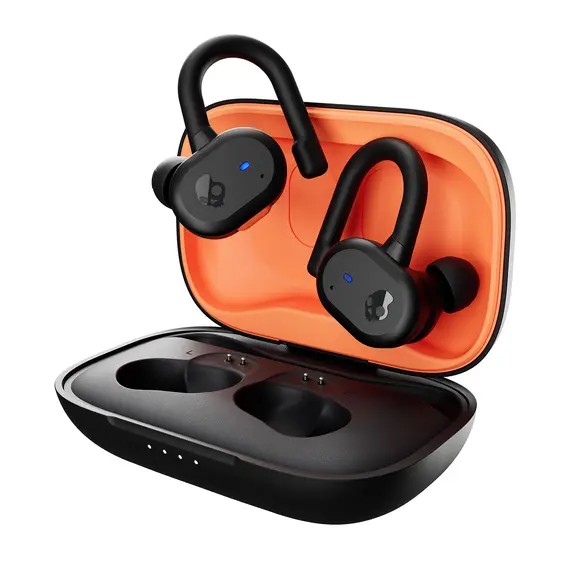 Skullcandy Push Active - True Wireless Earbuds, Black/Orange