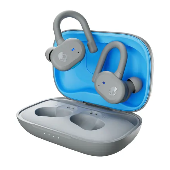 Skullcandy Push Active - True Wireless Earbuds, Light Gray/Blue