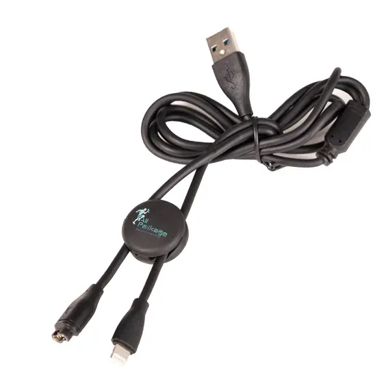 Combined Charging and Synchronization Cable for Garmin Watch and iPhone