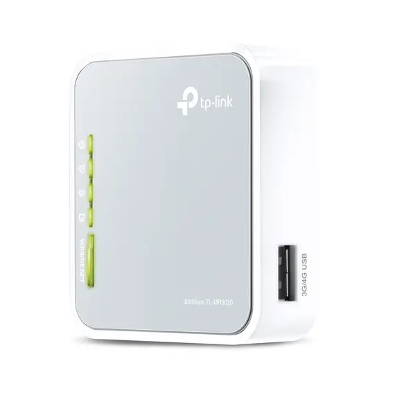 TP-Link TL-MR3020 - Wireless Router, Fast Ethernet, Single-band (2.4 GHz), 3G/4G
