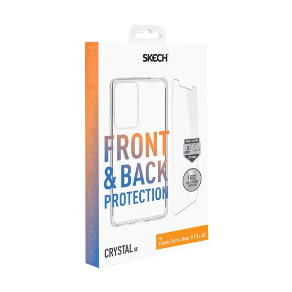 SKECH Crystal SE - Cover Case + Screen Protector Kit for Redmi Note 11/11S