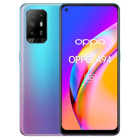 OPPO A94 5G 16.3 ס"מ (6.43 אינצ') כרטיס SIM כפול ColorOS 11.1 USB Type-C 8 ג'יגה בייט 128 ג'יגה בייט 4310 mAh כחול, 5992690