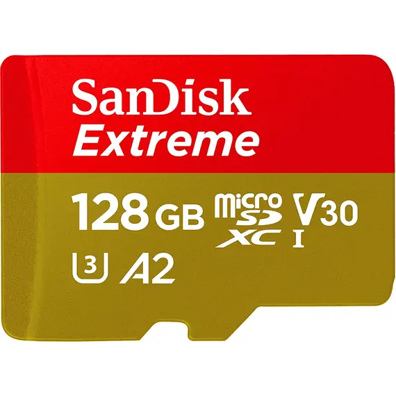 SanDisk Extreme - 128GB Memory Card, microSDHC