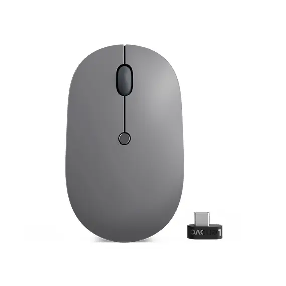Lenovo Go USB-C - Mouse, Ambidextrous, RF Wireless, Optical, 2400DPI, Grey