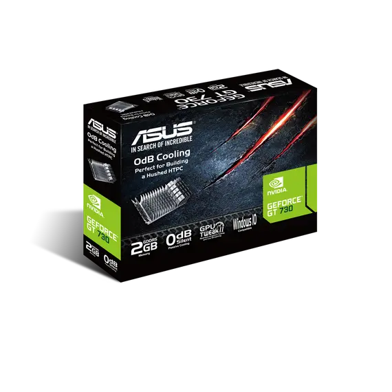 ASUS GT730-SL-2GD5-BRK - Video Card, NVIDIA, GeForce GT 730, 2GB, GDDR5, 4 image