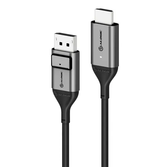 ALOGIC ULDPHD02-SGR - Video Cable Adapter DisplayPort to HDMI, 2m, Black, Silver