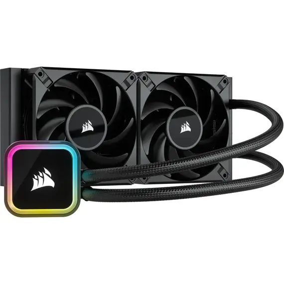 Corsair iCUE H100i - CPU Cooler, RGB, ELITE, 240mm, Liquid