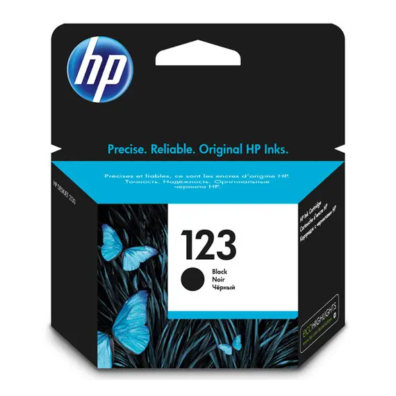 HP 123 Black Original Ink Cartridge (F6V17AE)