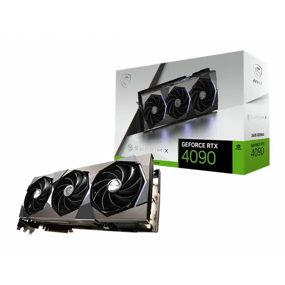 MSI GeForce RTX 4090 SUPRIM X 24G - Video Card, NVIDIA, 24GB, GDDR6X