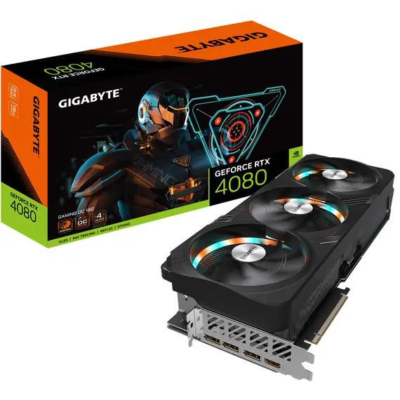 Gigabyte GAMING OC GeForce RTX 4080 - Video Card, 16GB, NVIDIA, GDDR6X
