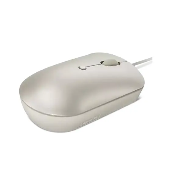 Lenovo 540 - Mouse, Wired, Ambidextrous, Optical, 2400 DPI, Sand