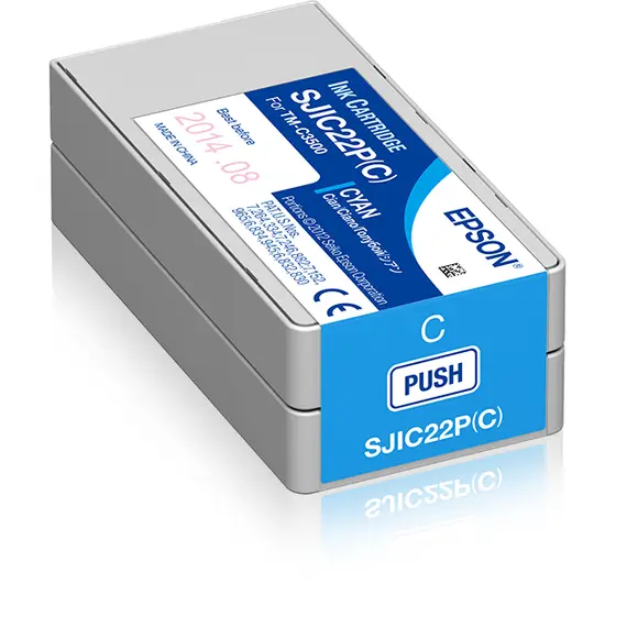 Epson SJIC22P(C) - Ink cartridge for ColorWorks C3500 (Cyan)