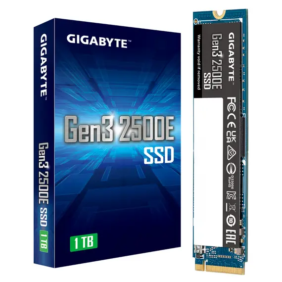 Gigabyte Gen3 2500E G325E1TB - 1000GB SSD, PCI Express 3.0, 3D, NAND, NVMe, M.2