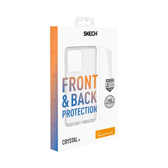 קיט מבית SKECH הכולל כיסוי אחורי + מגן מסך POCO X5 PRO/ REDMI NOTE 12 PRO 5G