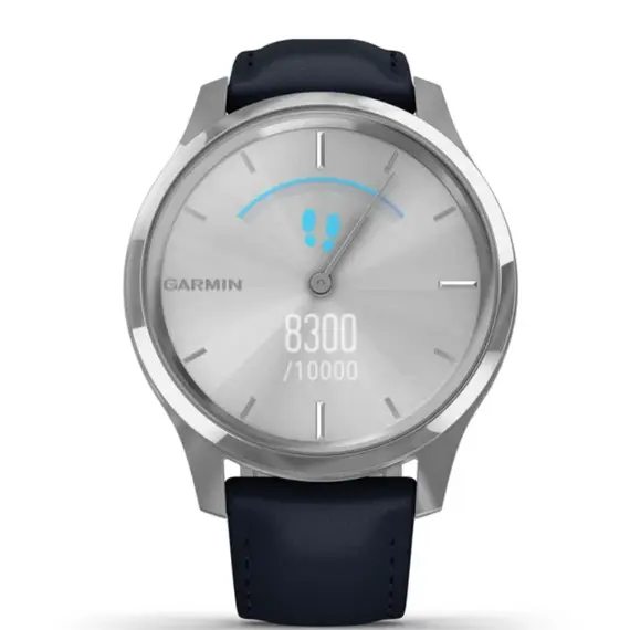 שעון חכם Vivomove Luxe, Silver-Blue, Leather