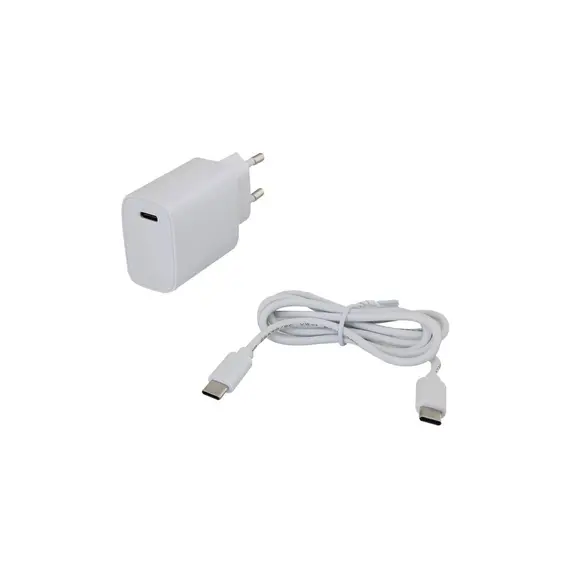 GPlus GPL-PD201/TYPE-C - Wall Charger, TYPE-C, PD, 20W + TYPE-C Cable, White