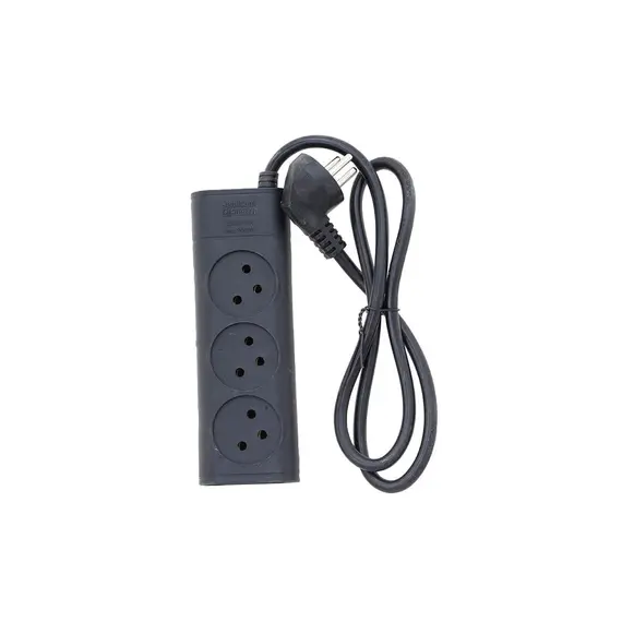 Semicom SW-MS3-1M/BK - Multi-Socket Cable, 3U, 1m,