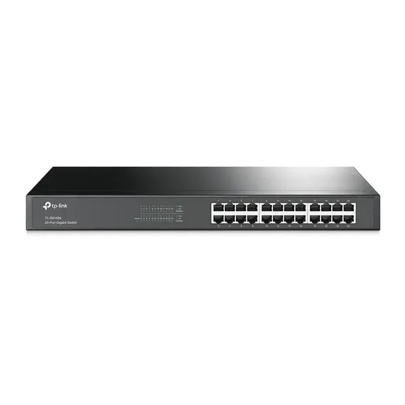 TP-Link TL-SG1024 - Network Switch, Unmanaged, L2, Gigabit Ethernet (10/100/1000), Black