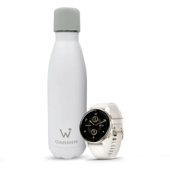 בקבוק מים חכם Water.io - במהדורת GARMIN מוגבלת, לבן