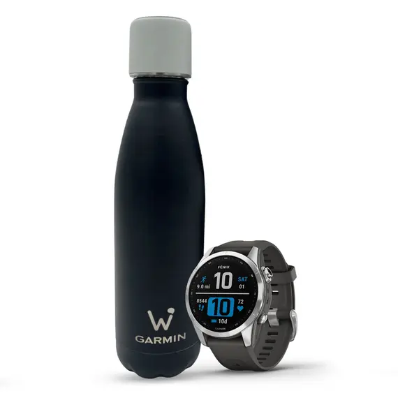 בקבוק מים חכם Water.io - במהדורת GARMIN מוגבלת, שחור