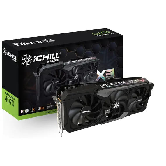 Inno3D C40703-126XX-186148H - Graphics Card, NVIDIA, GeForce RTX 4070, 12GB, GDDR6
