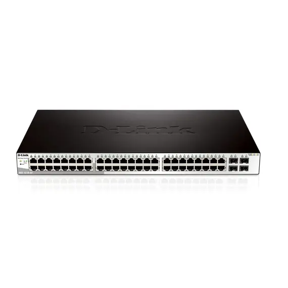 D-Link DGS-1210-52 - Network Switch, Managed, L2, Gigabit Ethernet (10/100/1000), 1U, Black