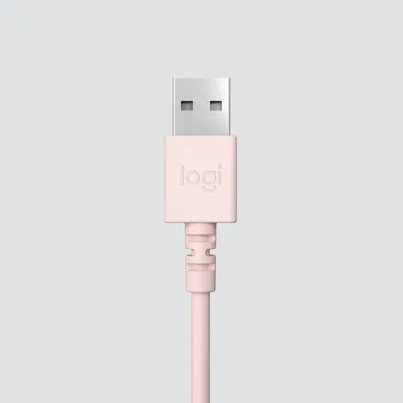 Logitech H390 - USB Computer Headset, Rose, imagen 5