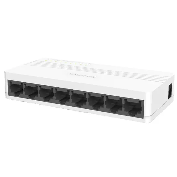 Hikvision Digital Technology DS-3E0108D-E - Network Switch, Gigabit Ethernet (10/100), White